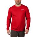 WWLSRD-L - Koszulka z długim rękawem WORKSKIN™, czerwona, rozmiar L, 4932493085