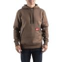 WH MW BR S - Midweight hoodie, brown, size S, 4932493131
