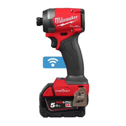 M18 ONEID3-502X - 1/4" HEX Impact Driver 18 V, 5.0 Ah, FUEL™ ONE-KEY™, in case, with 2 batteries and charger, 4933492804