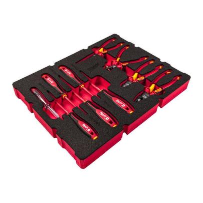 4932493637 - Moduł szczypiec i wkrętaków VDE + próbnik napięcia do szuflad PACKOUT (10 szt.), wkładka piankowa