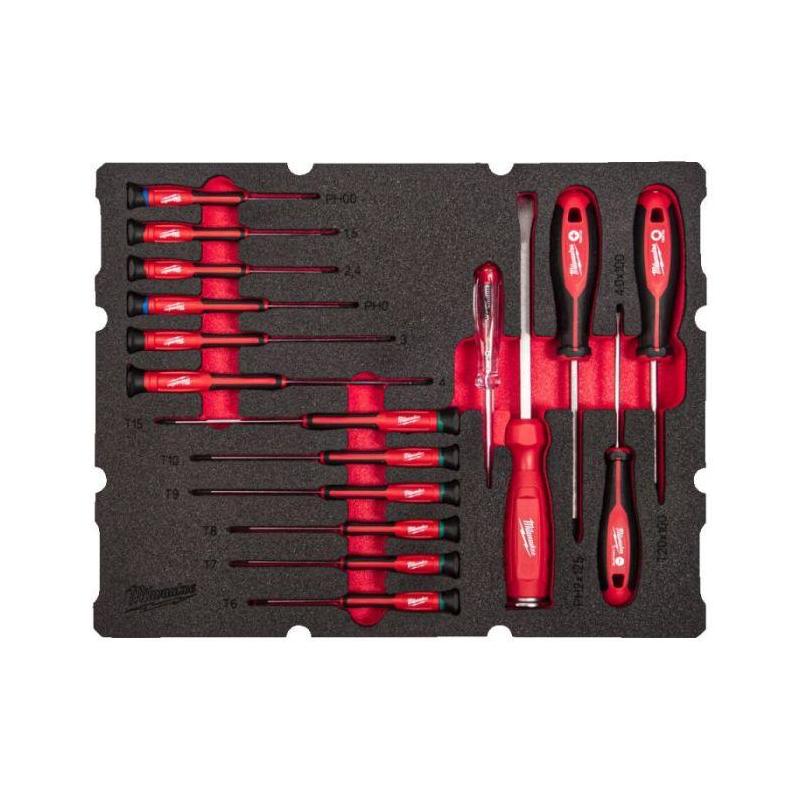 4932493644 - Moduł wkrętaków precyzyjnych do szuflad PACKOUT (17 szt.), wkładka piankowa