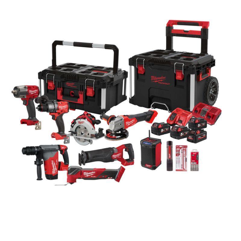 M18 FPP9A-556P - Zestaw POWERPACK M18™FUEL™ M18FPD3, M18FMTIW2F12, M18FID3, M18FSAG125X, M18FHX, M18FSZ,M18BLCS66,M18FMT,L4FMLED