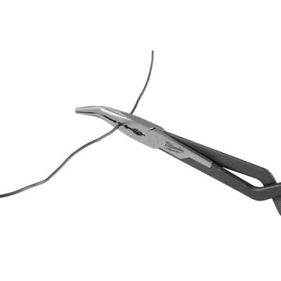 4932492498 - Szczypce długie, odgięte 45°, 326 mm