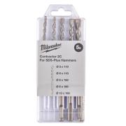 4932471242 - Zestaw wierteł udarowych SDS-Plus Contractor, 2-ostrzowych, Ø 5/6 × 110 mm, Ø 6/8/10 × 160 mm (5 szt.)