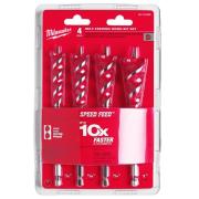 48130400 - Zestaw wierteł krętych do drewna, uchwyt Hex 1/4", 13 - 25 mm (4 szt.)