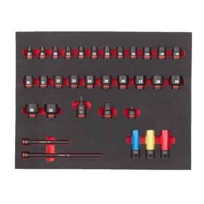 4932493392 - Moduł nasadek krótkich i akcesoriów udarowych 1/2", 8 - 32 mm (32 szt.), wkładka piankowa