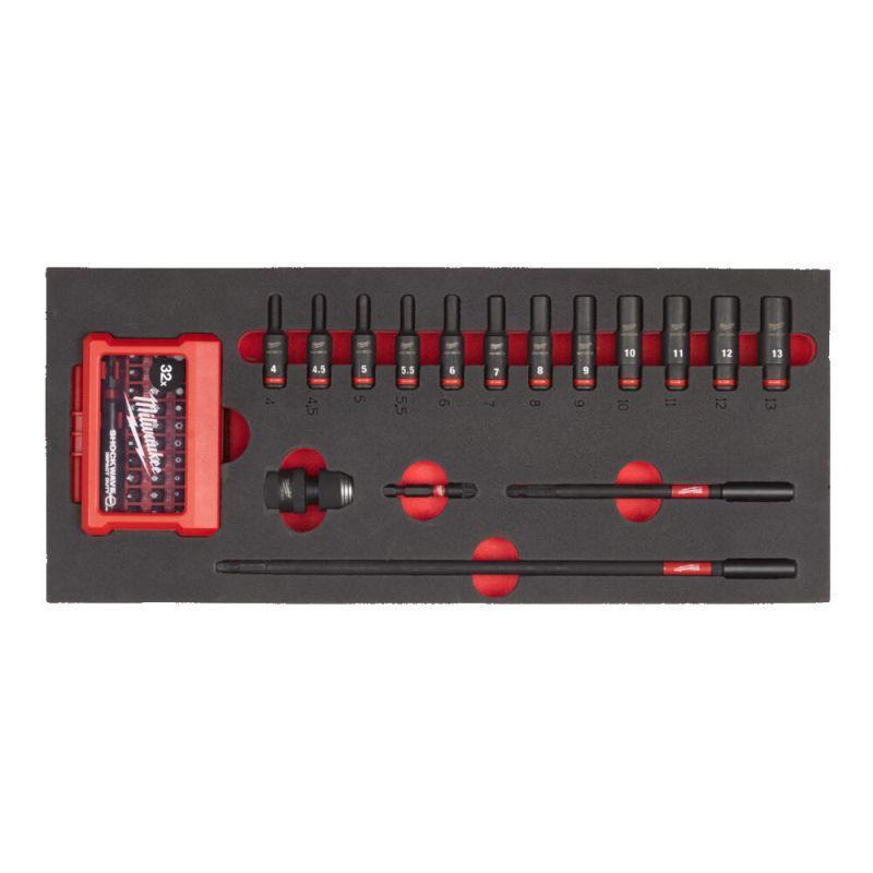 4932493386 - Moduł nasadek długich i akcesoriów udarowych 1/4", 4 - 13 mm (17 szt.), wkładka piankowa 4932493386 - Moduł nasadek długich i akcesoriów udarowych 1/4", 4 - 13 mm (17 szt.), wkładka piankowa