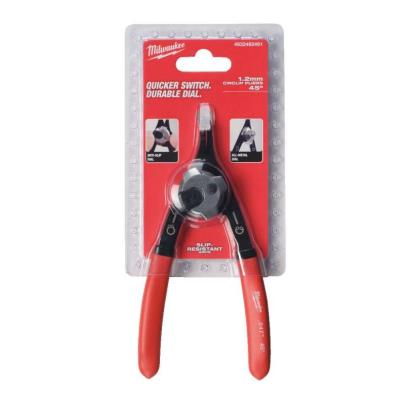 4932492491 - Szczypce odwracalne do pierścieni, odgięte 45°, 152 mm