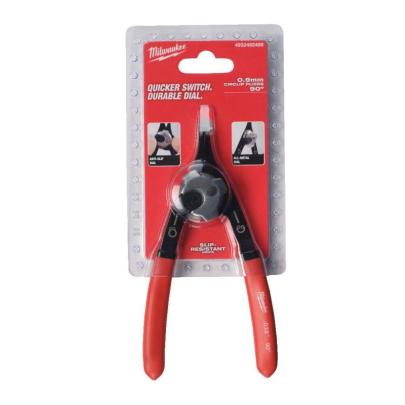 4932492489 - Szczypce odwracalne do pierścieni, odgięte 90°, 147 mm