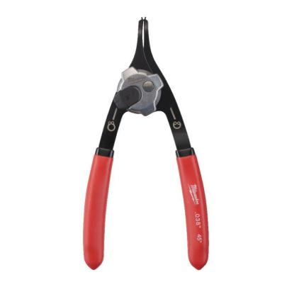 4932492488 - Szczypce odwracalne do pierścieni, odgięte 45°, 152 mm