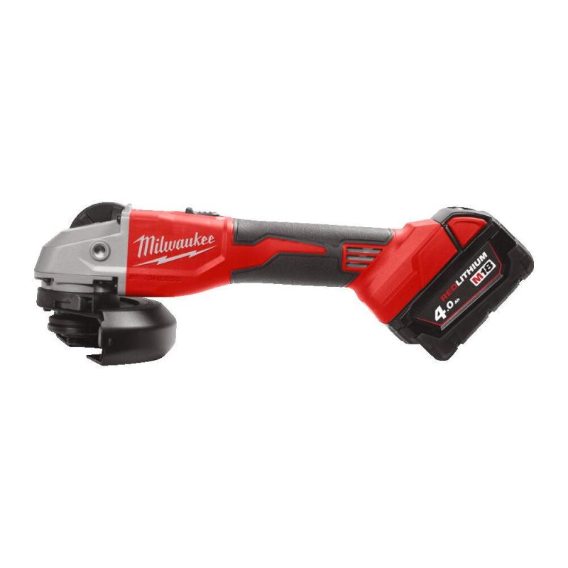 M18 BLSAG125X-402X - Szlifierka kątowa śr. 125 mm, 18 V, 4.0 Ah, włącznik suwakowy, w walizce, z 2 akumulatorami i ładowarką M18 BLSAG125X-402X - Szlifierka kątowa śr. 125 mm, 18 V, 4.0 Ah, włącznik suwakowy, w walizce, z 2 akumulatorami i ładowarką