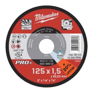 4932498002 - Tarcza cienka do cięcia metalu PRO+ 125 x 1,5 x 22,2 mm (1 szt.)