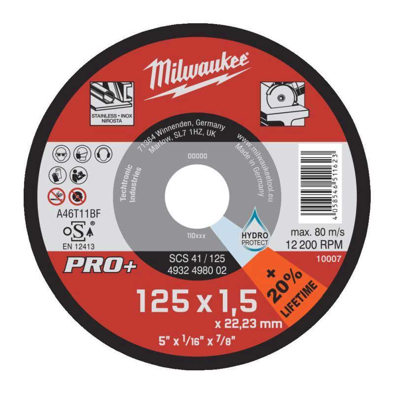 4932498002 - Tarcza cienka do cięcia metalu PRO+ 125 x 1,5 x 22,2 mm (1 szt.) 4932498002 - Tarcza cienka do cięcia metalu PRO+ 125 x 1,5 x 22,2 mm (1 szt.)