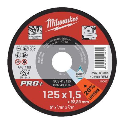 4932498002 - Tarcza cienka do cięcia metalu PRO+ 125 x 1,5 x 22,2 mm (1 szt.)