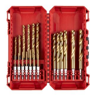 4932493866 - Zestaw wierteł udarowych do metalu Shockwave HSS-G Tin Red Hex, 2 - 10 mm (19 szt.)