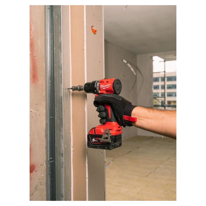 M18 BLPDRC-0X - Kompaktowa bezszczotkowa wiertarko-wkrętarka udarowa 60,5 Nm, 18 V, w walizce, bez wyposażenia