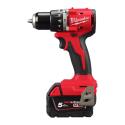 M18 BLPDRC-502C - Compact brushless percussion drill 60.5 Nm, 18V, 5.0Ah, in case with 2 batteries and charger, 4933492826