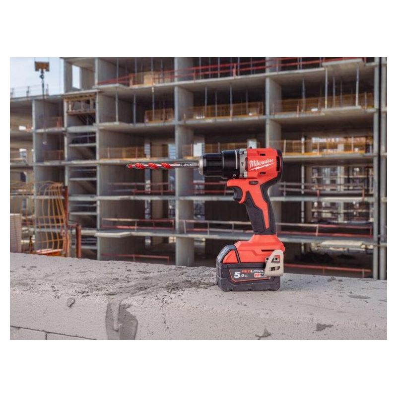 M18 BLPDRC-422C - Kompaktowa bezszczotkowa wiertarko-wkrętarka udarowa 60,5Nm 18V, 2.0 i 4.0Ah w walizce z 2 akumulator. i ładow