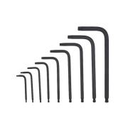 4932492703 - Zestaw kluczy trzpieniowych zagiętych, krótkich z kulką, Torx, T8 - T40 (9 szt.)
