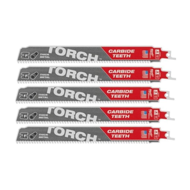 48005552 - Brzeszczot do metalu TCT TORCH z węglikiem, 230 mm 10 TPI (5 szt.) 48005552 - Brzeszczot do metalu TCT TORCH z węglikiem, 230 mm 10 TPI (5 szt.)