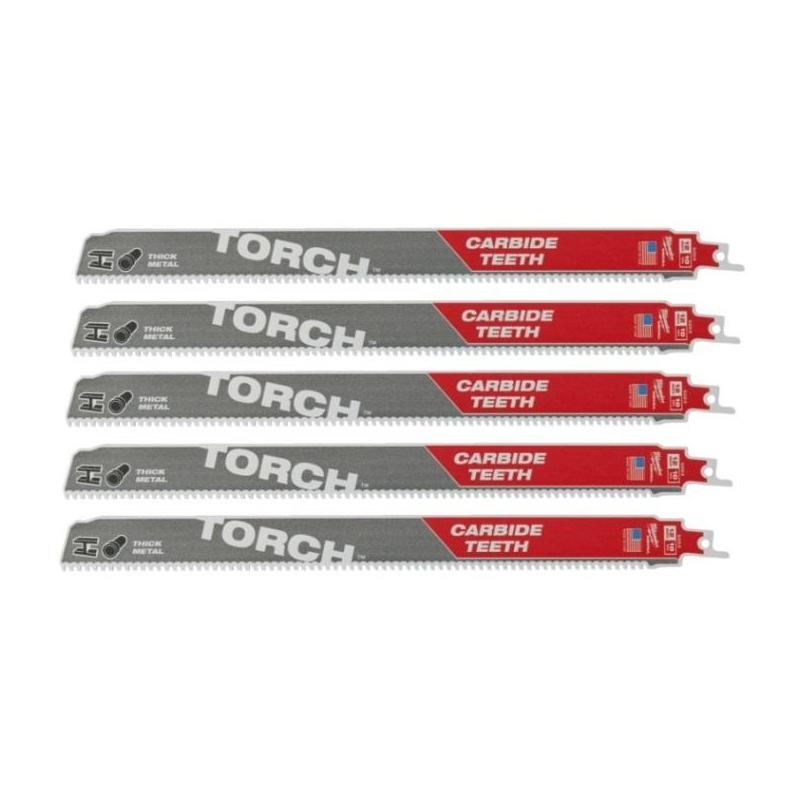 48005553 - Brzeszczot do metalu TCT TORCH z węglikiem, 300 mm 10 TPI (5 szt.) 48005553 - Brzeszczot do metalu TCT TORCH z węglikiem, 300 mm 10 TPI (5 szt.)