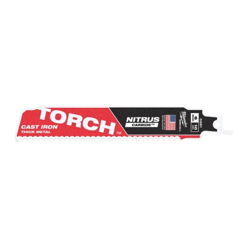 48006251 - Brzeszczot do metalu TORCH NITRUS CARBIDE z węglikiem wolframu, 150 mm 10 TPI (1 szt.) 48006251 - Brzeszczot do metalu TORCH NITRUS CARBIDE z węglikiem wolframu, 150 mm 10 TPI (1 szt.)