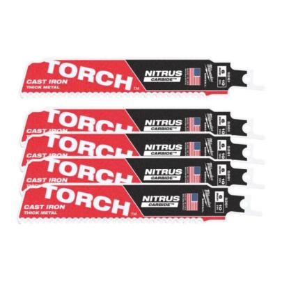 48006551 - Brzeszczot do metalu TORCH NITRUS CARBIDE z węglikiem wolframu, 150 mm 10 TPI (5 szt.)