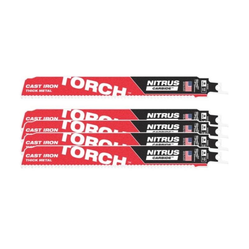 48006552 - Brzeszczot do metalu TORCH NITRUS CARBIDE z węglikiem wolframu, 230 mm 10 TPI (5 szt.) 48006552 - Brzeszczot do metalu TORCH NITRUS CARBIDE z węglikiem wolframu, 230 mm 10 TPI (5 szt.)