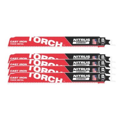 48006552 - Brzeszczot do metalu TORCH NITRUS CARBIDE z węglikiem wolframu, 230 mm 10 TPI (5 szt.)