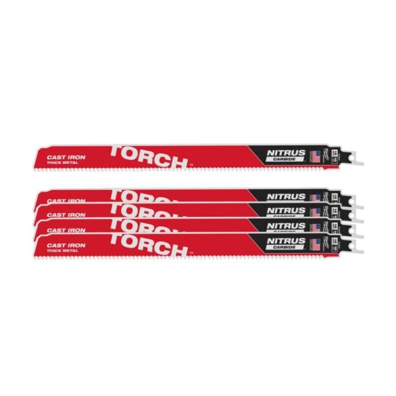 48006553 - Brzeszczot do metalu TORCH NITRUS CARBIDE z węglikiem wolframu, 300 mm 10 TPI (5 szt.) 48006553 - Brzeszczot do metalu TORCH NITRUS CARBIDE z węglikiem wolframu, 300 mm 10 TPI (5 szt.)
