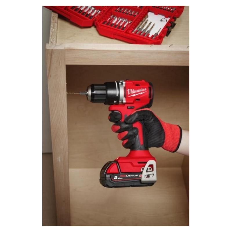 M18 BLDDRC-0X - Kompaktowa bezszczotkowa wiertarko-wkrętarka 60,5 Nm, 18 V, w walizce, bez wyposażenia