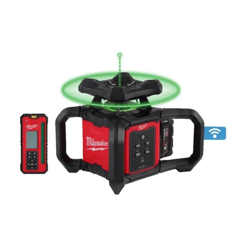 M18 RLOHVG300-501C - Niwelator laserowy 300m z zieloną wiązką, 18 V, 5.0 Ah, ONE-KEY™, w walizce, z akumulatorem i ładowarką M18 RLOHVG300-501C - Niwelator laserowy 300m z zieloną wiązką, 18 V, 5.0 Ah, ONE-KEY™, w walizce, z akumulatorem i ładowarką