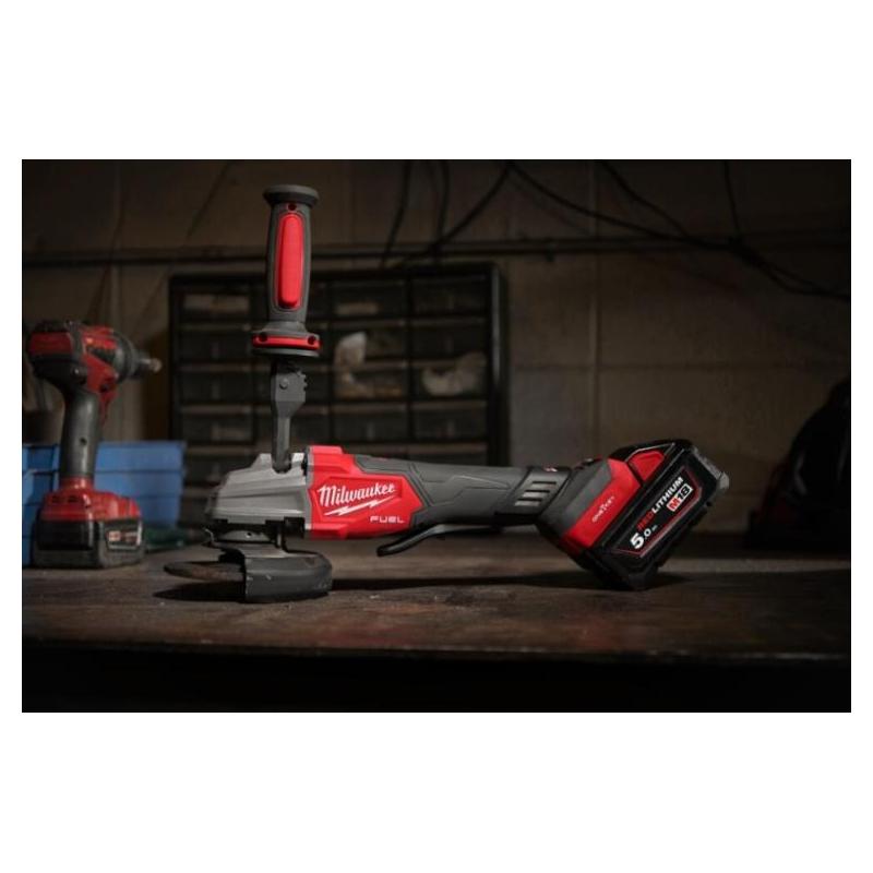 M18 FSAGSVO125X-502X - Szlifierka kątowa śr.125mm, 18V, 5.0Ah, ONE-KEY™, wł. łopatkowy, w walizce, z 2 akumulatorami i ładowarką