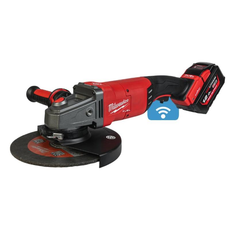 MILWAUKEE - M18 ONEFLAG230XPDB-122C - 230 mm braking angle grinder, 18 V, 12.0 Ah, ONE-KEY™ - 4933478783