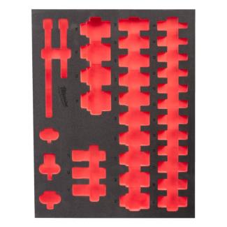 4932493393 - Wkładka piankowa do nasadek 1/2" długich, do wózków narzędziowych, 417 x 536 mm