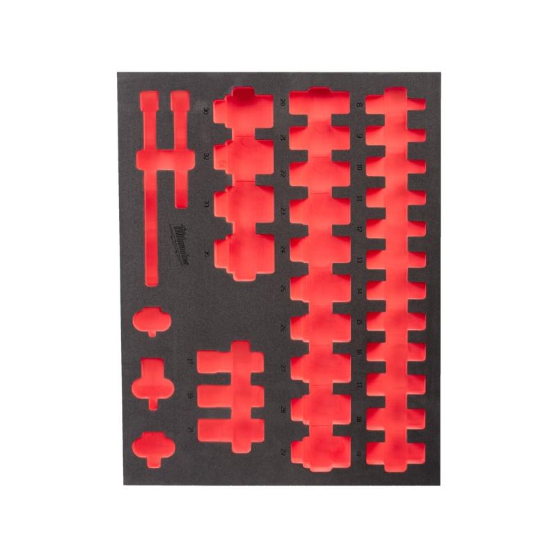 4932493393 - Wkładka piankowa do nasadek 1/2" długich, do wózków narzędziowych, 417 x 536 mm 4932493393 - Wkładka piankowa do nasadek 1/2" długich, do wózków narzędziowych, 417 x 536 mm