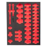 4932493393 - Wkładka piankowa do nasadek 1/2" długich, do wózków narzędziowych, 417 x 536 mm