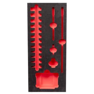 4932493385 - Wkładka piankowa do nasadek 1/4" długich, do wózków narzędziowych, 417 x 177 mm