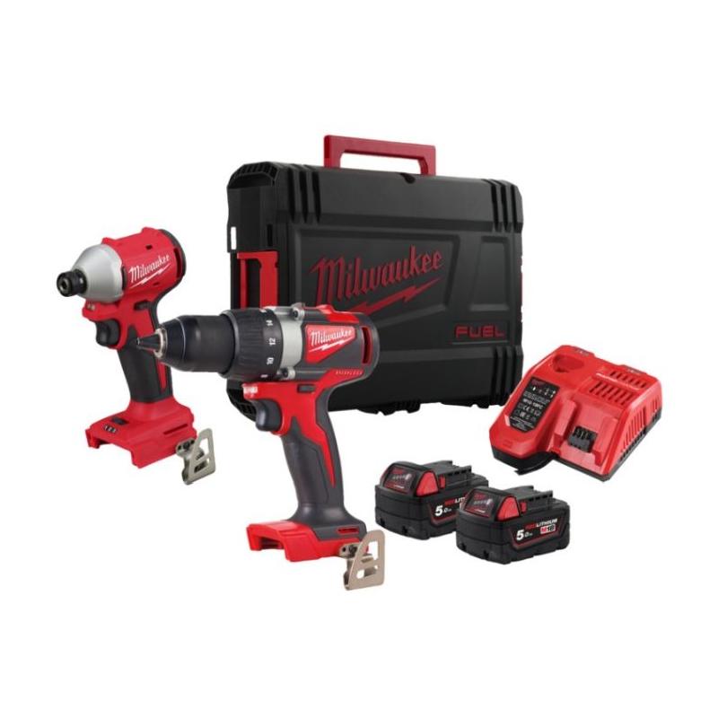 M18 BLPP2B3-502X - Zestaw POWERPACK M18™, M18 BLIDR, M18 BLDD2, 2 x 5.0 Ah + ładowarka, w walizce, 4933492846 M18 BLPP2B3-502X - Zestaw POWERPACK M18™, M18 BLIDR, M18 BLDD2, 2 x 5.0 Ah + ładowarka, w walizce, 4933492846