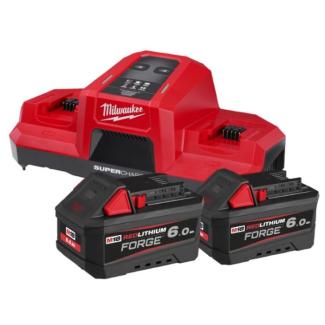 M18 FORGENRG-602DBSC - Zestaw 2 akumulatorów M18™ FORGE™, Li-ion, 18 V, 6.0 Ah + podwójna super ładowarka, 4933498549