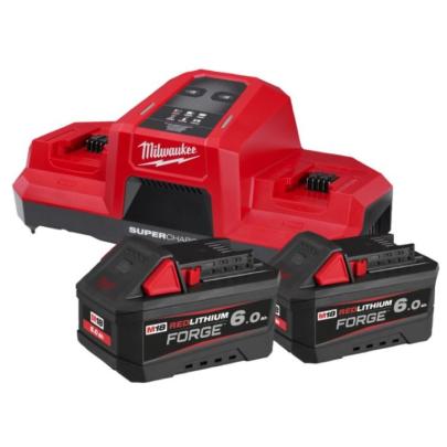 M18 FORGENRG-602DBSC - Zestaw 2 akumulatorów M18™ FORGE™, Li-ion, 18 V, 6.0 Ah + podwójna super ładowarka, 4933498549