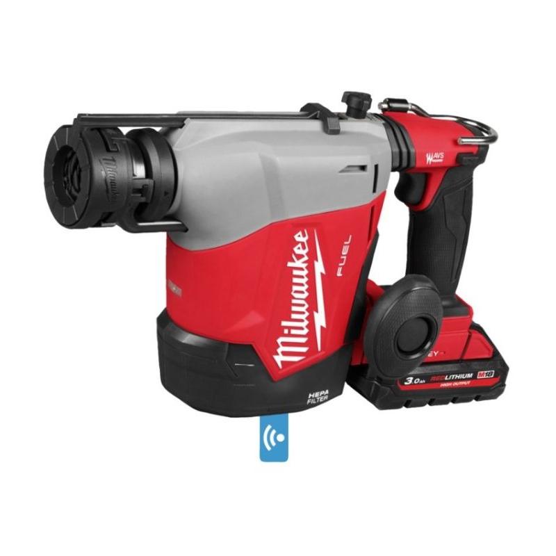 M18 FHAFOH16-302X - Młotowiertarka SDS-Plus z odsysaczem pyłu 18 V, FUEL™, ONE-KEY™, w walizce, 2x 3.0Ah + ładowarka, 4933493533