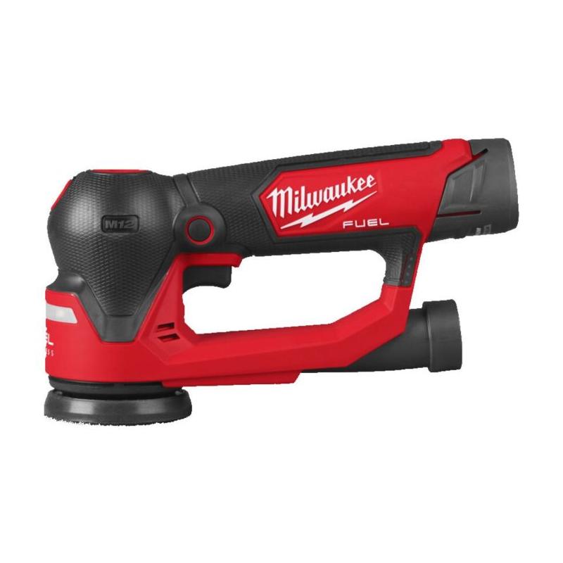 M12 FSDR75-202B - Szlifierka mimośrodowa 75 mm, 12 V, 2.0 Ah, FUEL™, w torbie, z 2 akumulatorami i ładowarką, 4933498233