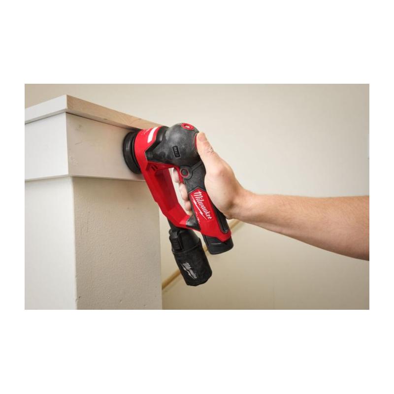 M12 FSDR75-202B - Szlifierka mimośrodowa 75 mm, 12 V, 2.0 Ah, FUEL™, w torbie, z 2 akumulatorami i ładowarką, 4933498233