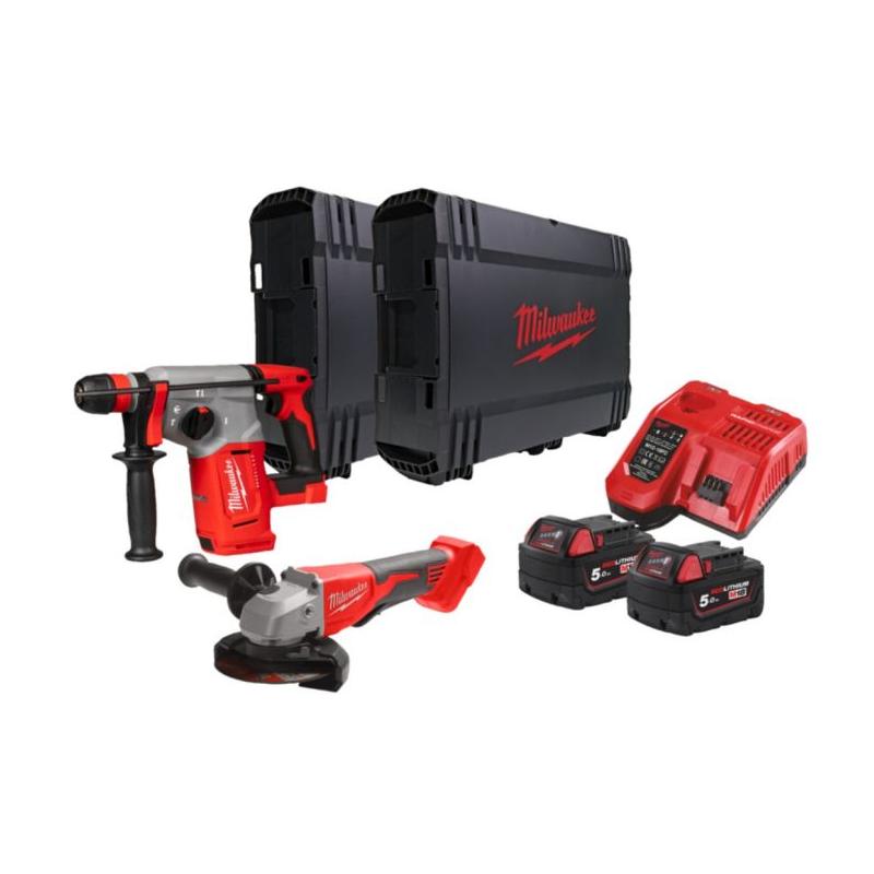 M18 BLPP2G-502X - Zestaw POWERPACK M18™, M18 BLHX, M18 BLSAG125XPD, 2 x 5.0 Ah + ładowarka, w walizce, 4933498575 M18 BLPP2G-502X - Zestaw POWERPACK M18™, M18 BLHX, M18 BLSAG125XPD, 2 x 5.0 Ah + ładowarka, w walizce, 4933498575