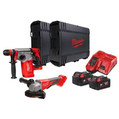 M18 BLPP2G-502X - Zestaw POWERPACK M18™, M18 BLHX, M18 BLSAG125XPD, 2 x 5.0 Ah + ładowarka, w walizce, 4933498575
