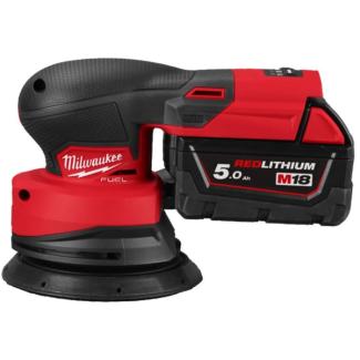 M18 FROS125-502X - Szlifierka mimośrodowa 125 mm, 18 V, 5.0 Ah, FUEL™, w walizce, z 2 akumulatorami i ładowarką, 4933498254