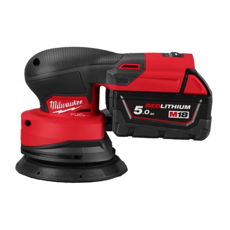 M18 FROS125-502X - Szlifierka mimośrodowa 125 mm, 18 V, 5.0 Ah, FUEL™, w walizce, z 2 akumulatorami i ładowarką, 4933498254