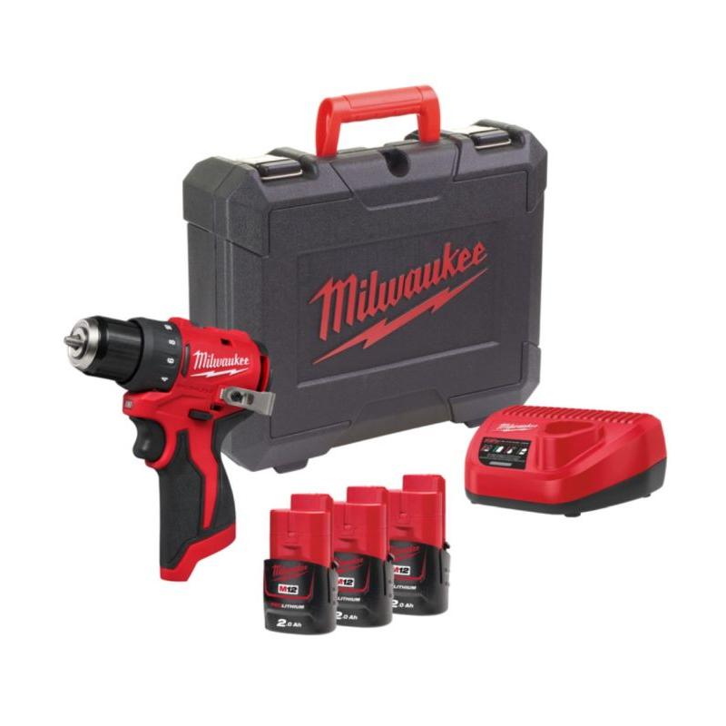 M12 BLDDRC-203C - Kompaktowa wiertarko-wkrętarka 40 Nm, 12 V, 2.0 Ah, w walizce, z 3 akumulatorami i ładowarką, 4933499685 M12 BLDDRC-203C - Kompaktowa wiertarko-wkrętarka 40 Nm, 12 V, 2.0 Ah, w walizce, z 3 akumulatorami i ładowarką, 4933499685