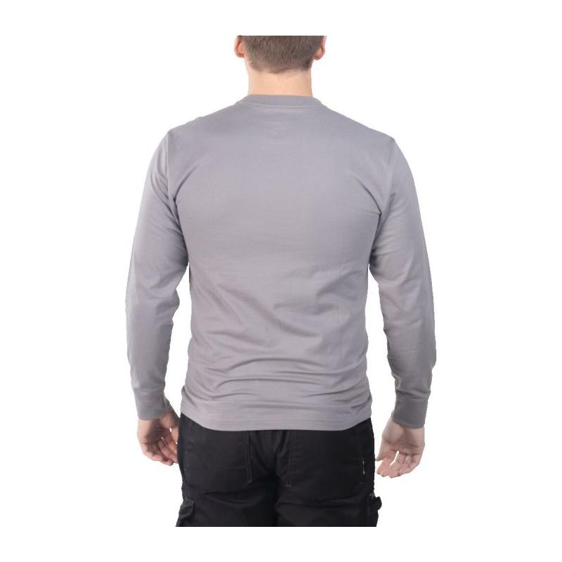WTLSGR-S - T-shirt z kieszonką z długim rękawem, szary, rozmiar S, 4932493038